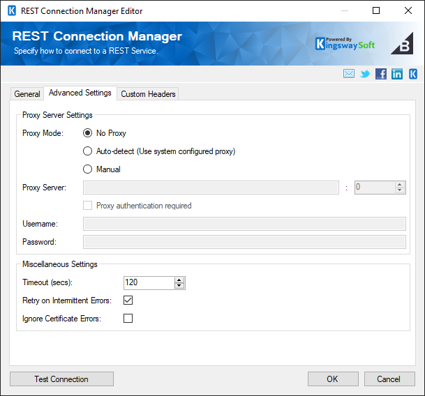 REST Connection Manager - Advanced